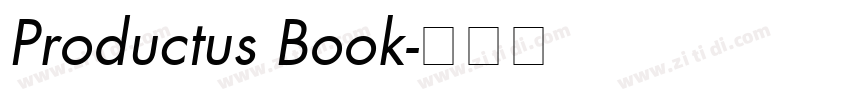 Productus Book字体转换